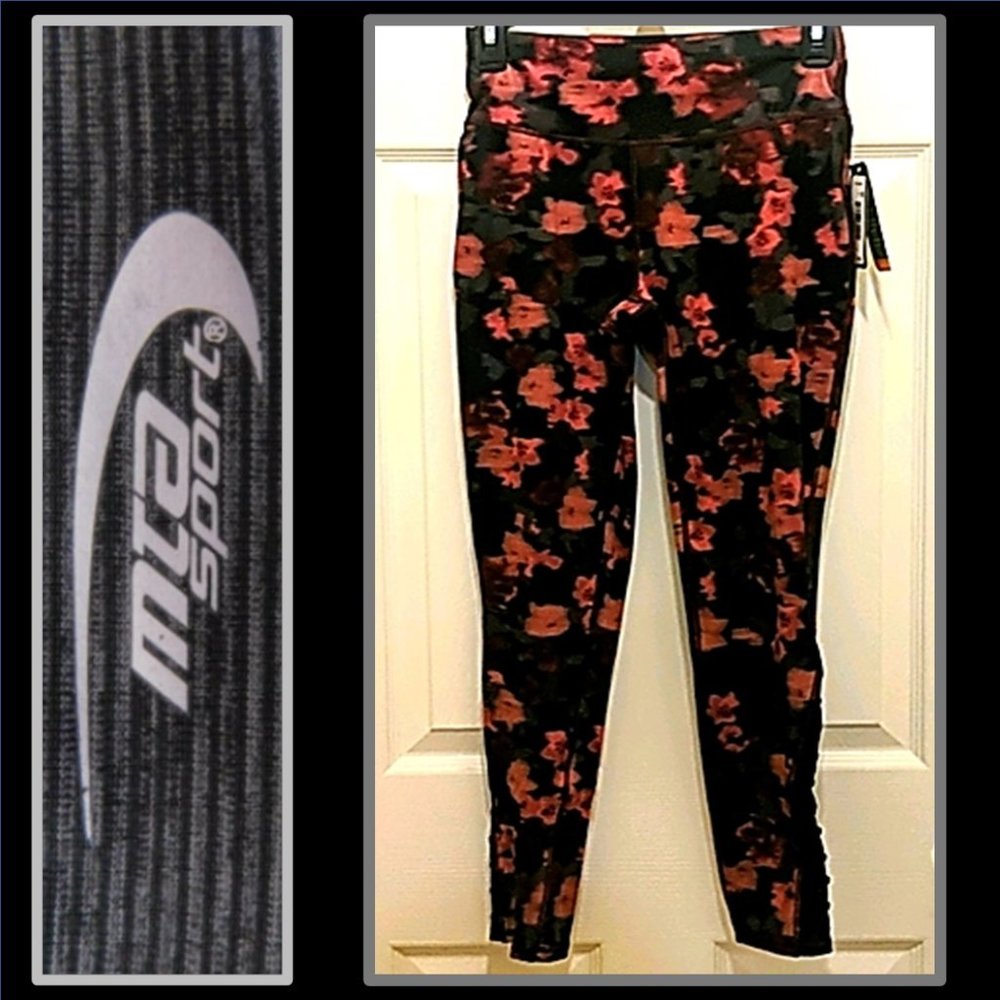 🌸 NWT MTA FAST DRI FLORAL LEGGINGS PLUS